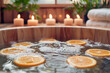 Aromatic Citrus Bath with Natural Candlelight