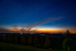 Evening sky, night sky, sunset, blue hour, Hohenpeissenberg, northern lights
