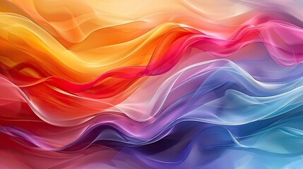 Wall Mural - Abstract colorful wave background