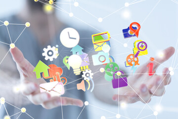 using cloud technology to send and receive files.