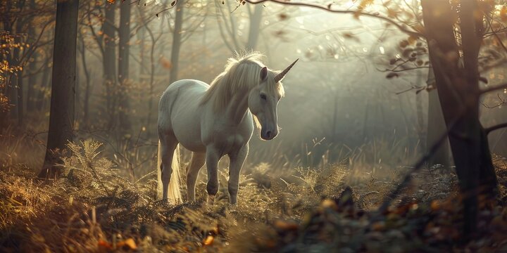 unicorn  in the forest