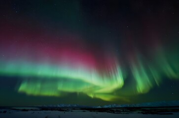 aurora sky landscape background