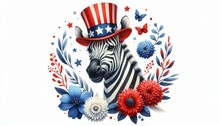 July 4th Independence Day Zebras Free Stock Photo - Public Domain Pictures