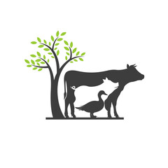 Sticker - Farm logo, farm icon logo