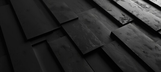 Wall Mural - abstract 3d cube black color background