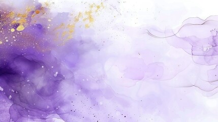 Sticker -   White and purple background with numerous yellow and purple paint splatters on the bottom