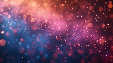 Poster - Abstract pink and blue bokeh light background