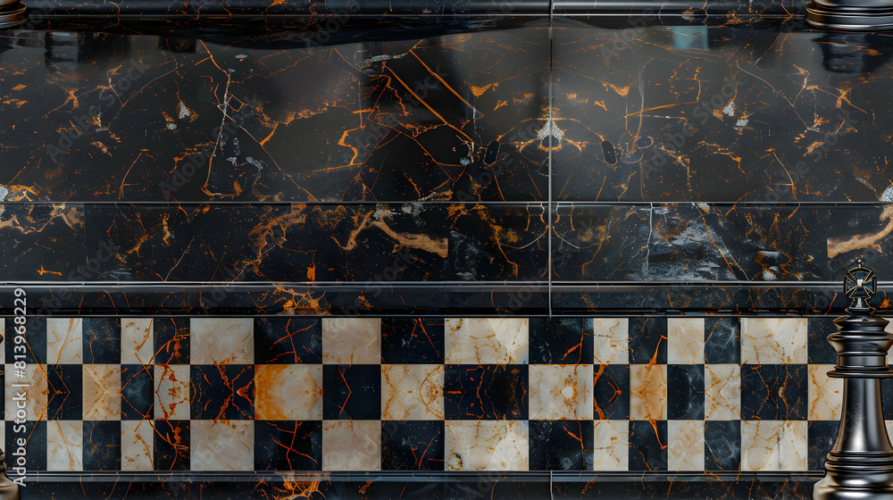 Elegant Chess Strategy Tiles with Photo Realistic Design, Ideal for ...