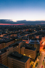 panoramic view of the city vienna the capital of Austria at sunset