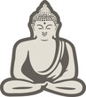Stone meditation statue
