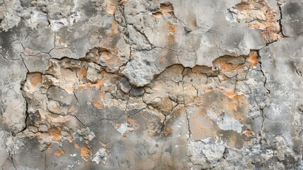 Canvas Print - Detailed close up of a wall with peeling paint. Suitable for background or texture use