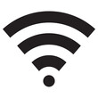 © Rama - WIFI icon.  WIFI icon in black .WIFI  vector illustration for the internet hotspot access button. vector illustration.