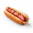 Hotdog isolated on white background 