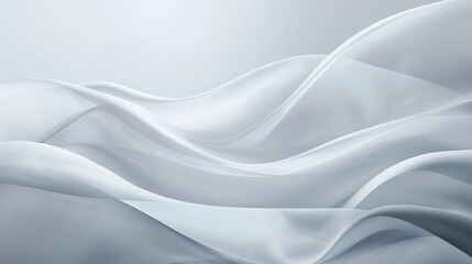 3D fashion modern white elegant abstract wavy background with relaxing tech curves minimalism