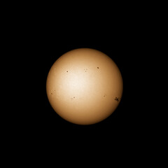 Wall Mural - suns surface with sunspots on 12th of may 2024 with the active sunspot region 3664