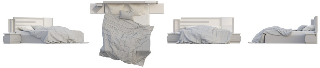 Wall Mural - bedroom set from various angles