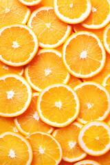 Sticker - orange slices background