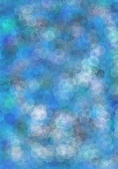 bokeh background blue white copy space