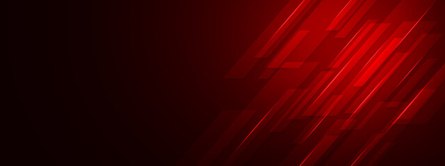 Dark red glossy glowing geometric tech background