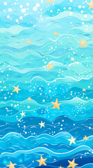 ocean image, pattern style, for wallpaper, desktop background, smartphone phone case, computer screen, cell phone screen, smartphone screen, 16:9 format - png, pattern, sea, wave, water, seamless, vec