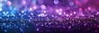 © Anna - Abstract background with purple and blue glitter, shiny bokeh lights. Background for celebration or party. The background is in the style of a panoramic banner.