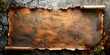 Vintage torn paper on weathered urban wall with grunge rust and dirt. Concept Vintage, Torn Paper, Weathered Wall, Grunge, Rust