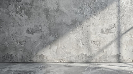 Wall Mural - Sleek grey wall texture with subtle plaster details for modern interior design.