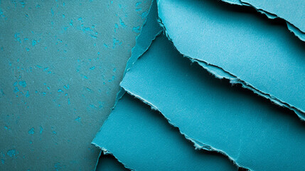 Sticker - Turquoise paper texture with a rough, tactile surface, enhancing the depth of color.