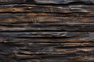 Wall Mural - Dark texture of wood. Vintage 3d timber texture. Wooden backdrop. Contemporary wood paneling background