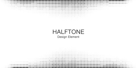 Wall Mural - halftone wavy frame. design for poster, invitation, gift card, coupon, book cover. banner halftone. 