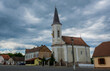Romanian Greek Catholic Church on Central Square in Miercurea Sibiului town, Sibiu County, Romania