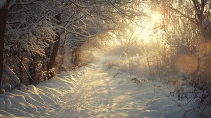 Wall Mural - Winterstimmung