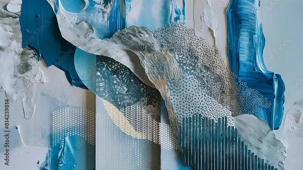 An abstract background using mixed media techniques, combining ...
