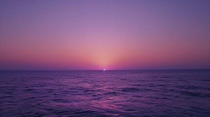 Sticker - Horizon Purple sunset beach