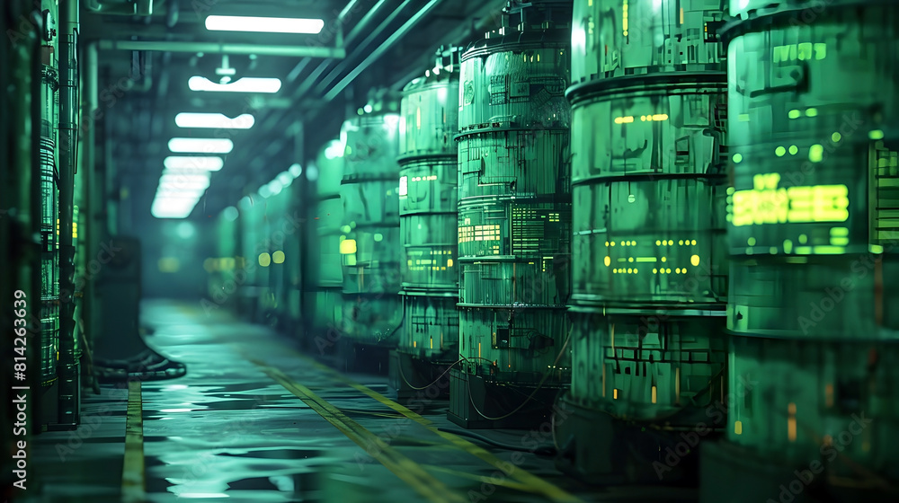 Radioactive Waste Storage Facility with Shielded Casks and Containment ...