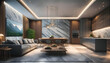 Living room marble wall chic expensive interior of luxurious with modern design hotel condo apartments lobby