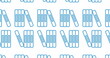 Image of blue books icons pattern on white background