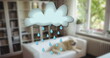 Image of cloud over empty house interior