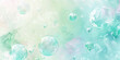 © Tida - A light and airy image evoking playfulness with translucent bubbles floating over a soft multi-colored watercolor backdrop