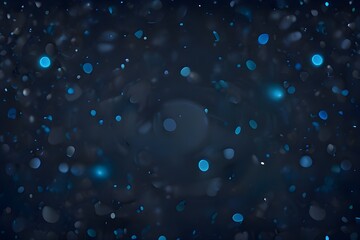 Wall Mural - Abstract Bokeh background blue particles vector illustration. Generative AI 