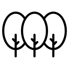 Sticker - forest, tree icon