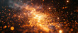 © Papisut - particle abstract explosion particle light technology effect glistering illustration graphic futuristic background.