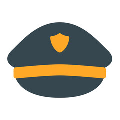 Sticker - police hat icon 