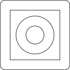 Square shape element. Geometric