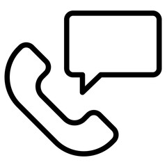 Wall Mural - call chat icon