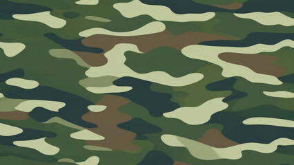 A simple camouflage pattern in Green hunting. Military camouflage. Illustration Formats 4K UHD