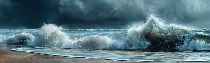 Wall Mural - wave background