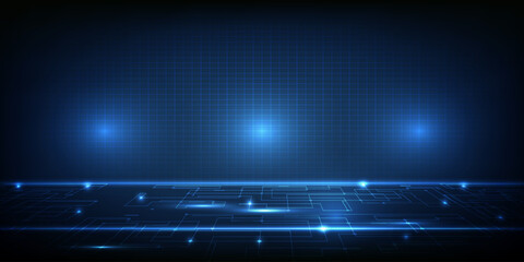 Wall Mural - abstract futuristic hi tech space for digital technology background.vector illustration.