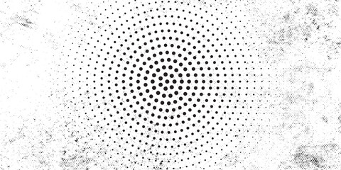 Wall Mural - Abstract white and gray color geometric round shape background concept. Halftone dots design background. 