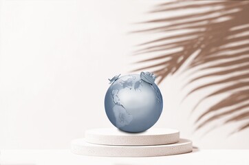 Wall Mural - renewable energy. glass world globe